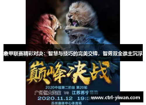 象甲联赛精彩对决：智慧与技巧的完美交锋，智勇双全谁主沉浮